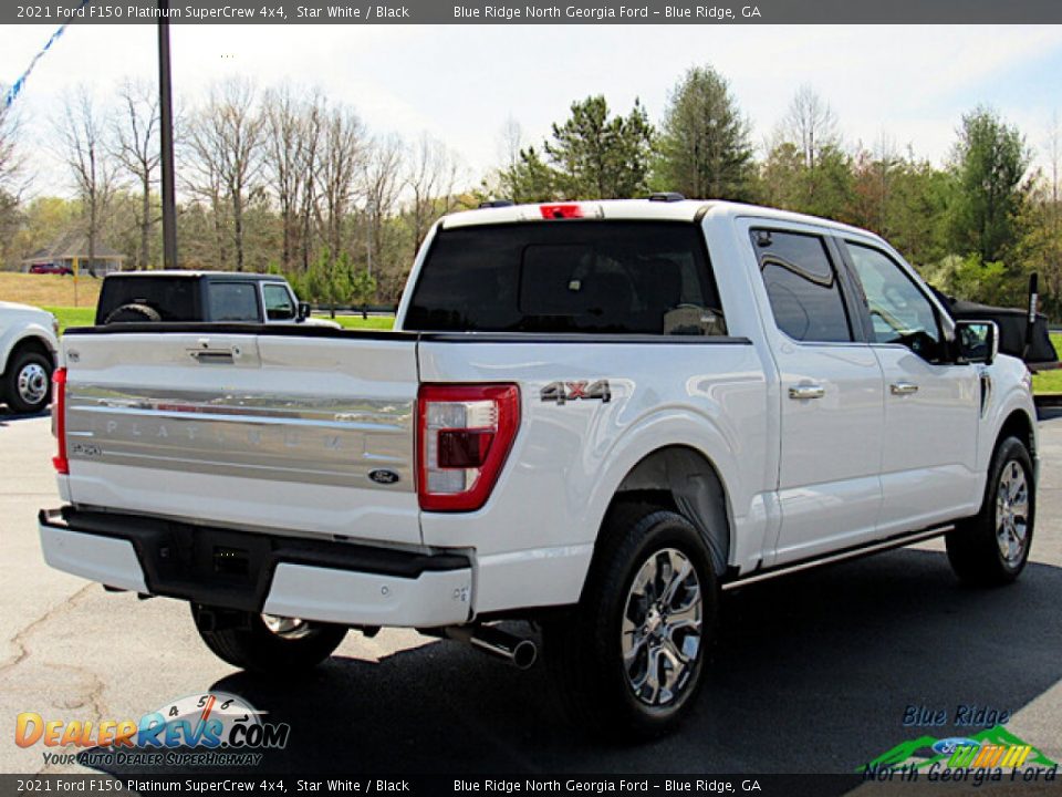 2021 Ford F150 Platinum SuperCrew 4x4 Star White / Black Photo #5