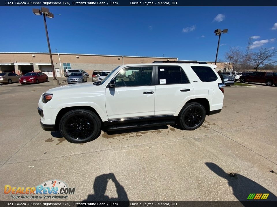 2021 Toyota 4Runner Nightshade 4x4 Blizzard White Pearl / Black Photo #1