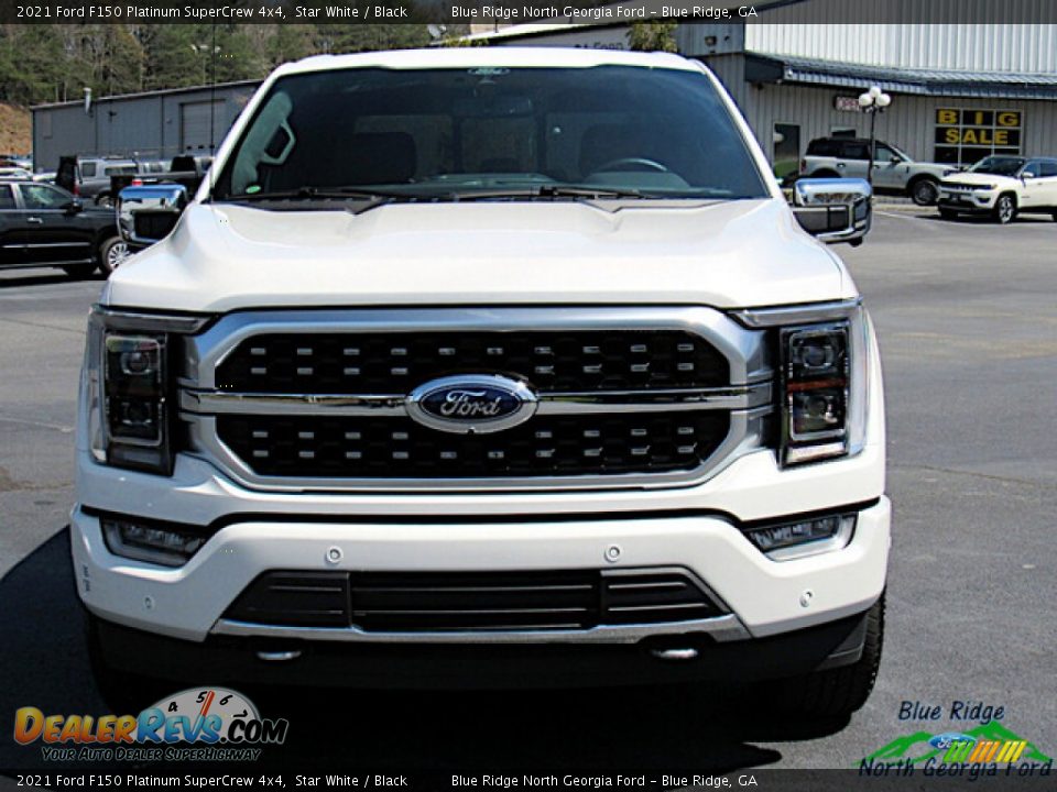 2021 Ford F150 Platinum SuperCrew 4x4 Star White / Black Photo #8