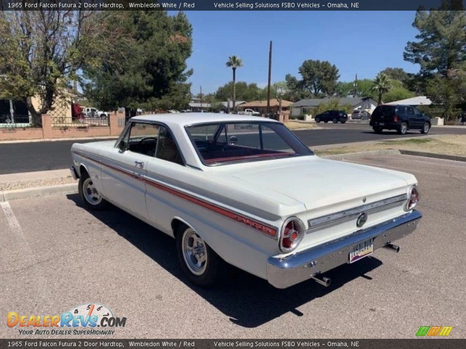 1965 Ford Falcon Futura 2 Door Hardtop Wimbledon White / Red Photo #1