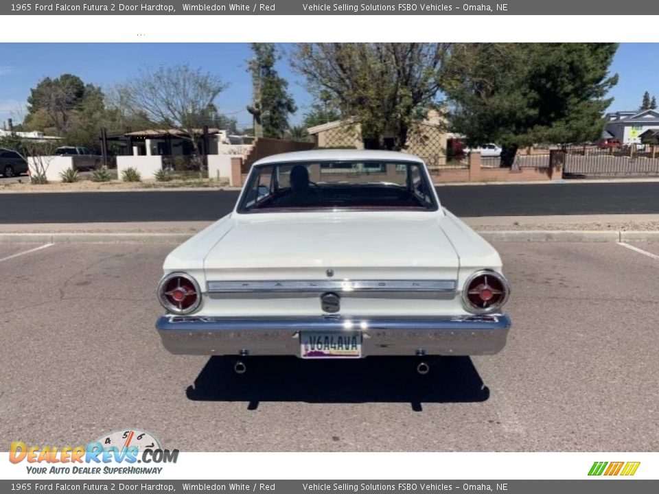 1965 Ford Falcon Futura 2 Door Hardtop Wimbledon White / Red Photo #4