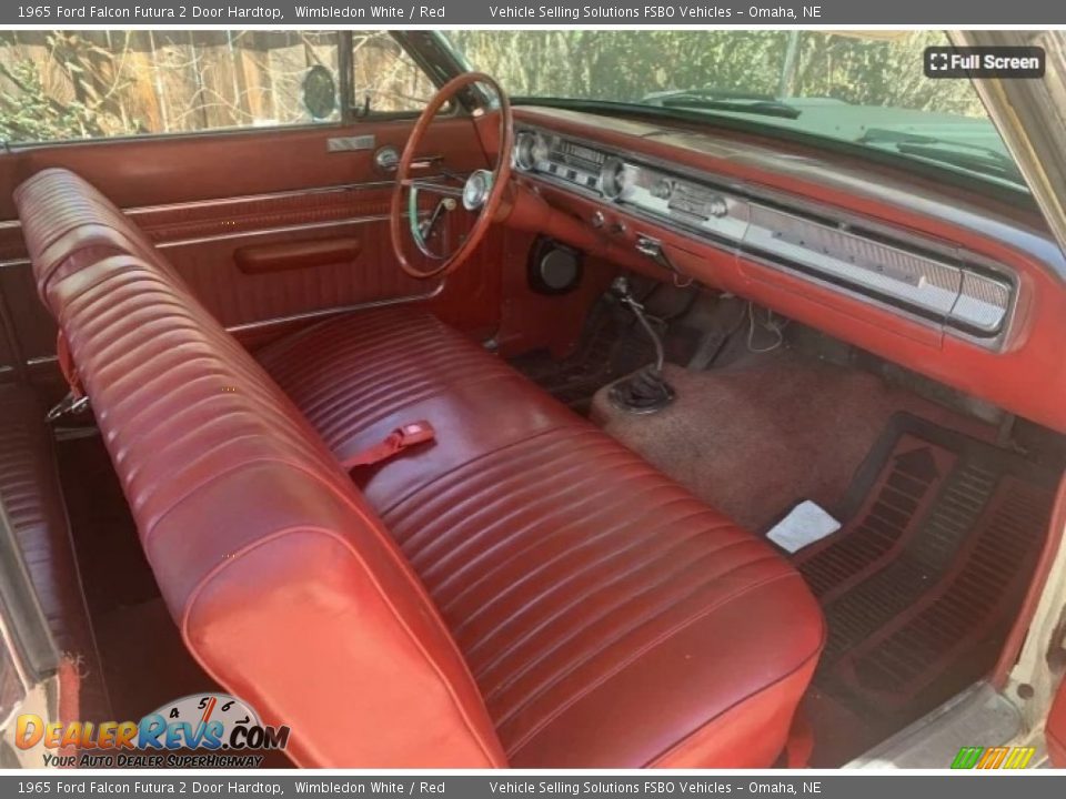 Red Interior - 1965 Ford Falcon Futura 2 Door Hardtop Photo #5