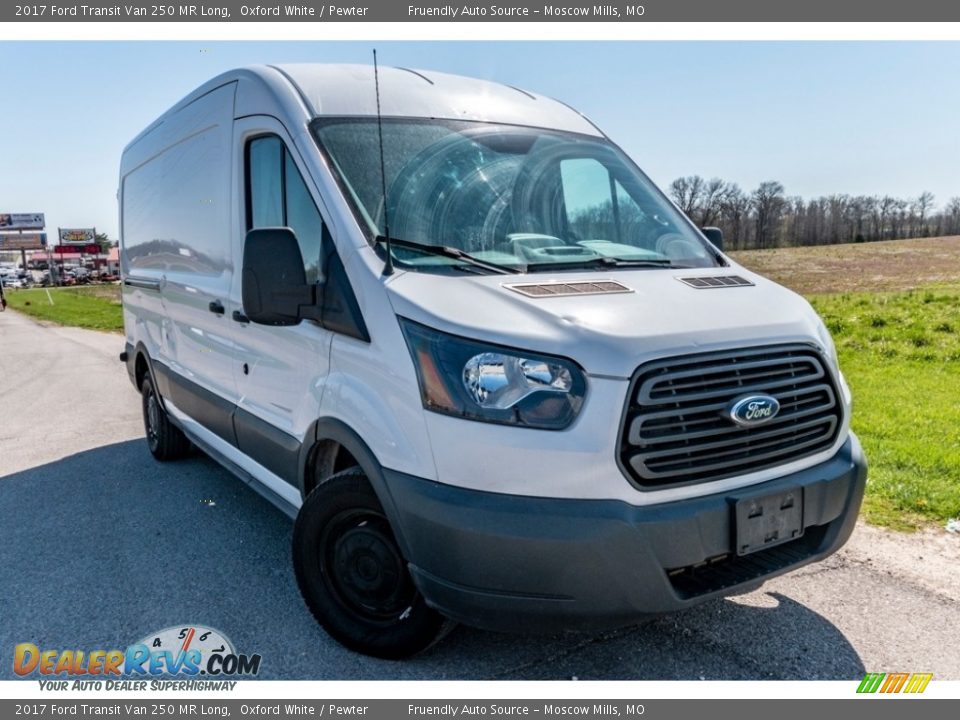 2017 Ford Transit Van 250 MR Long Oxford White / Pewter Photo #1