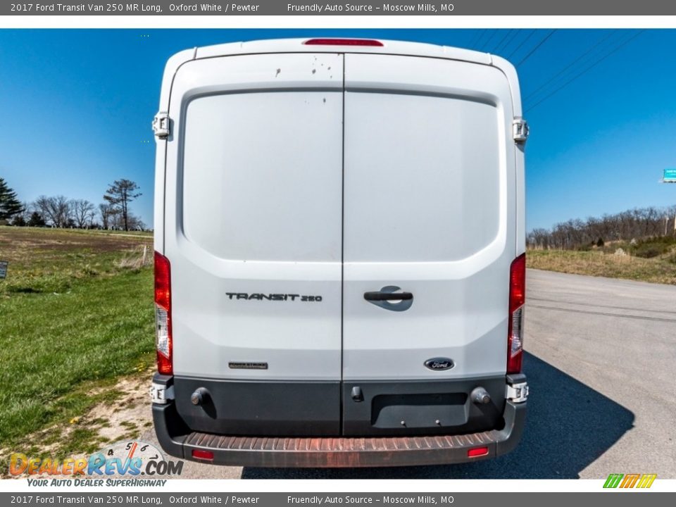 2017 Ford Transit Van 250 MR Long Oxford White / Pewter Photo #5