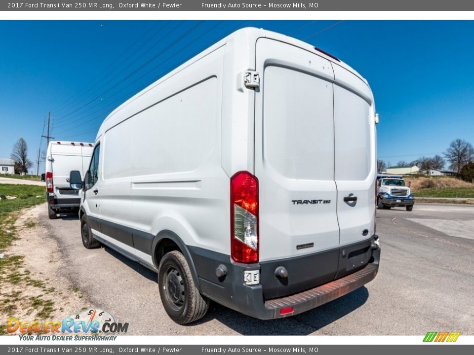 2017 Ford Transit Van 250 MR Long Oxford White / Pewter Photo #6