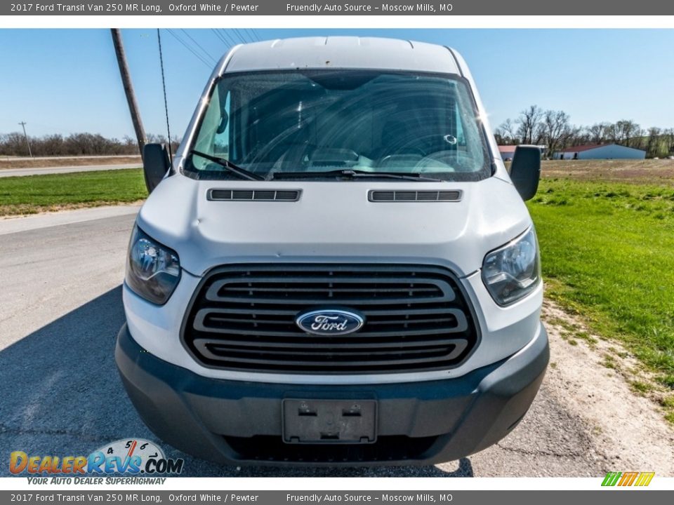 2017 Ford Transit Van 250 MR Long Oxford White / Pewter Photo #9