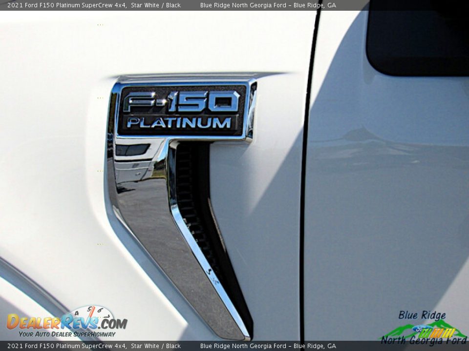 2021 Ford F150 Platinum SuperCrew 4x4 Star White / Black Photo #29