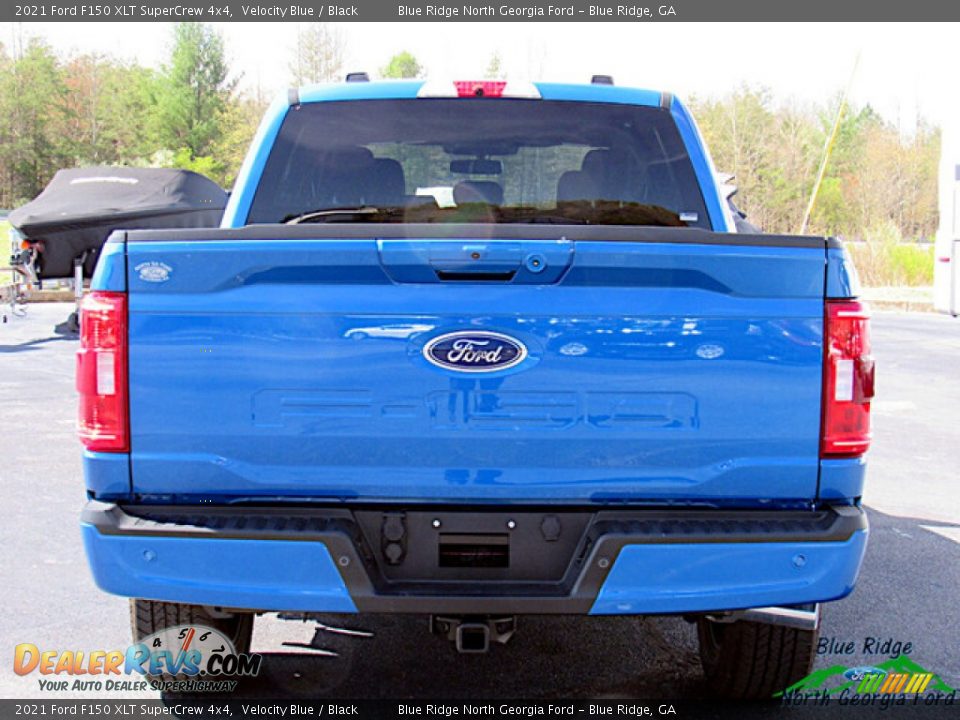 2021 Ford F150 XLT SuperCrew 4x4 Velocity Blue / Black Photo #4