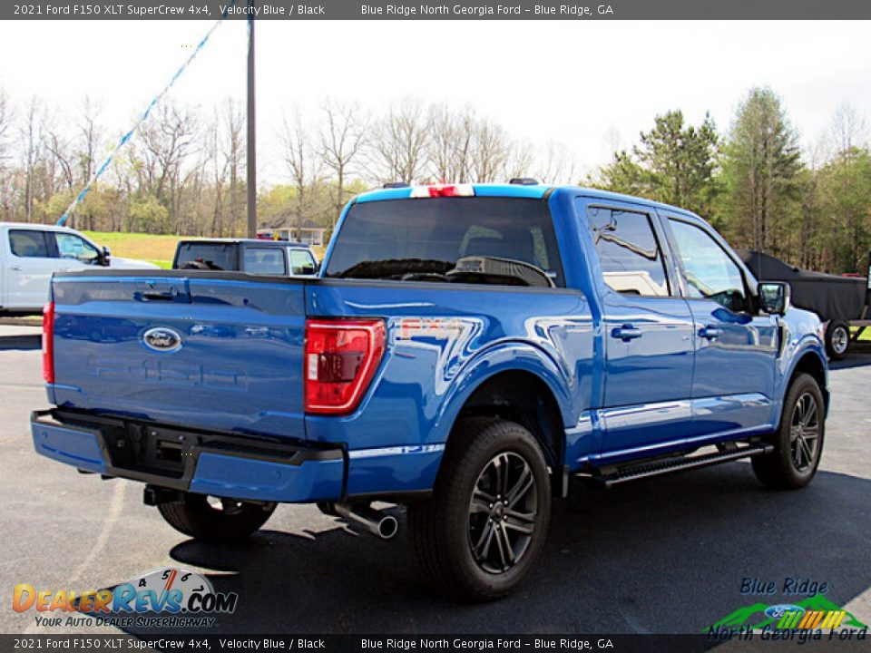 2021 Ford F150 XLT SuperCrew 4x4 Velocity Blue / Black Photo #5