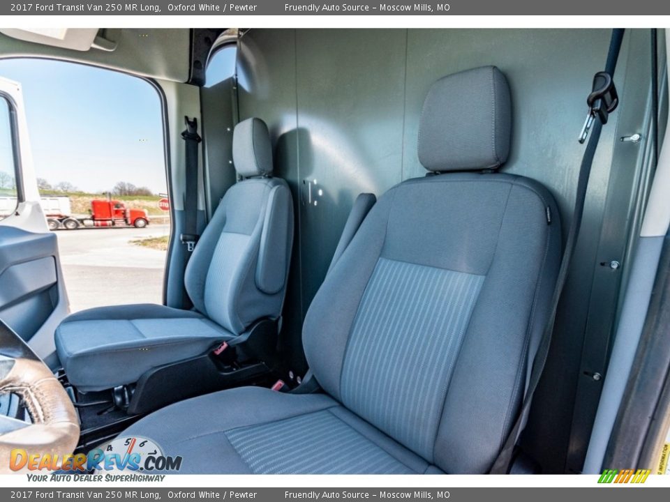 Front Seat of 2017 Ford Transit Van 250 MR Long Photo #17
