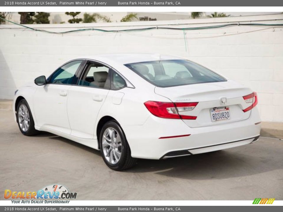 2018 Honda Accord LX Sedan Platinum White Pearl / Ivory Photo #2