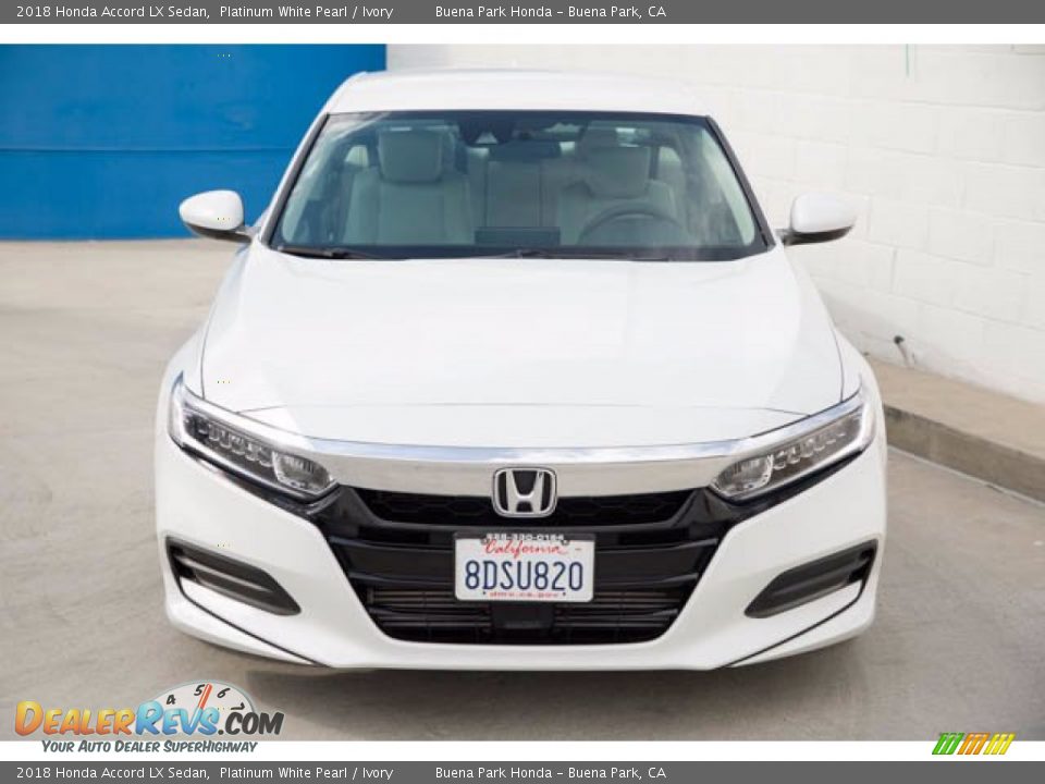 2018 Honda Accord LX Sedan Platinum White Pearl / Ivory Photo #7