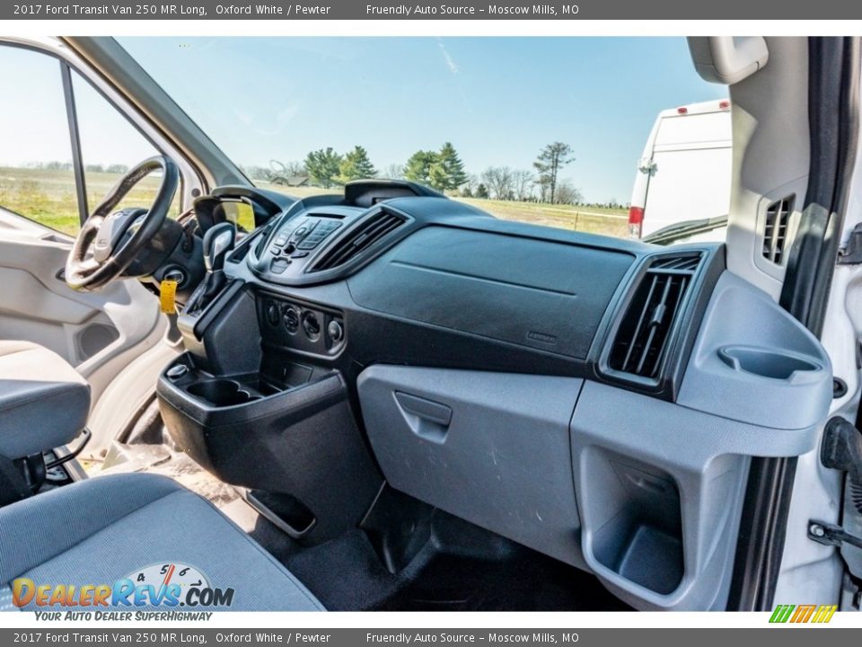 2017 Ford Transit Van 250 MR Long Oxford White / Pewter Photo #28