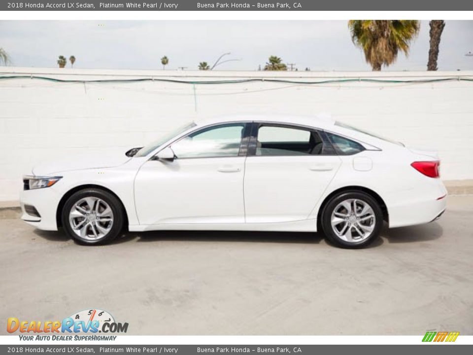 2018 Honda Accord LX Sedan Platinum White Pearl / Ivory Photo #10