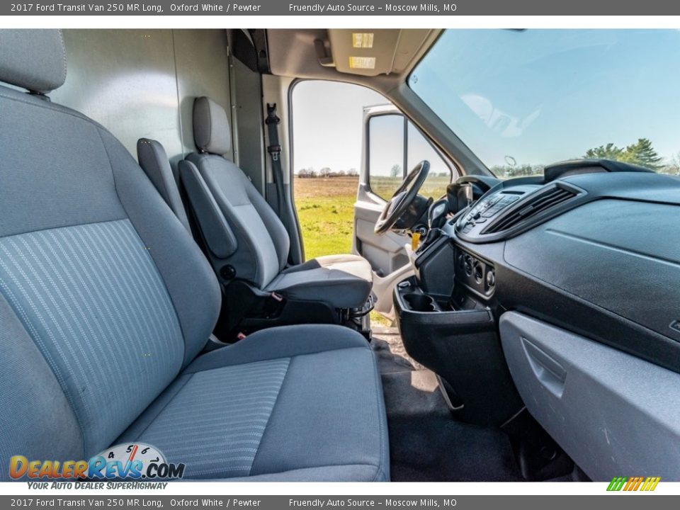 2017 Ford Transit Van 250 MR Long Oxford White / Pewter Photo #29