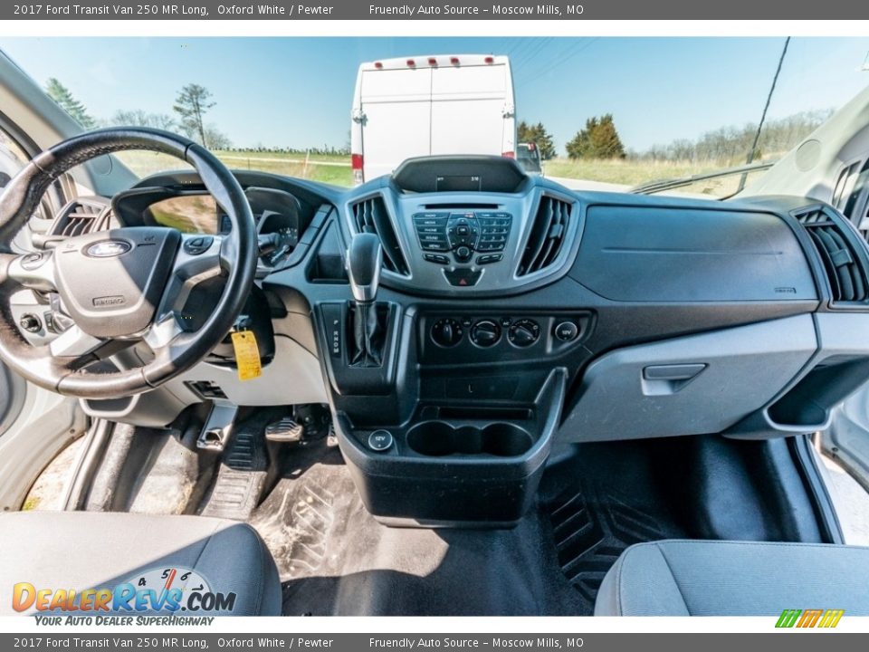 2017 Ford Transit Van 250 MR Long Oxford White / Pewter Photo #31