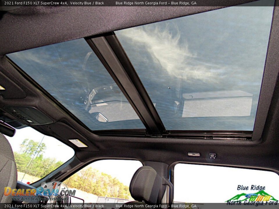 Sunroof of 2021 Ford F150 XLT SuperCrew 4x4 Photo #24