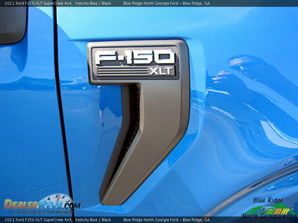 2021 Ford F150 XLT SuperCrew 4x4 Velocity Blue / Black Photo #30