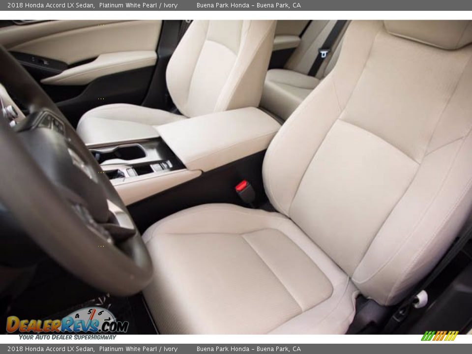 2018 Honda Accord LX Sedan Platinum White Pearl / Ivory Photo #20