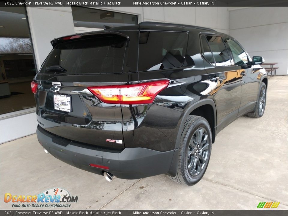 2021 Chevrolet Traverse RS AWD Mosaic Black Metallic / Jet Black Photo #4