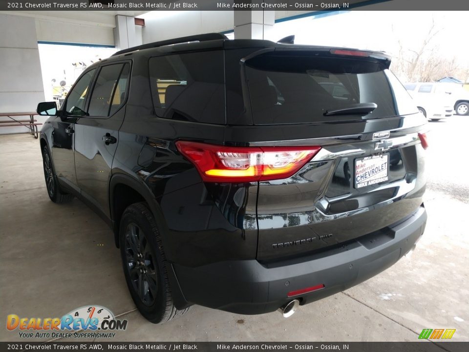 2021 Chevrolet Traverse RS AWD Mosaic Black Metallic / Jet Black Photo #9