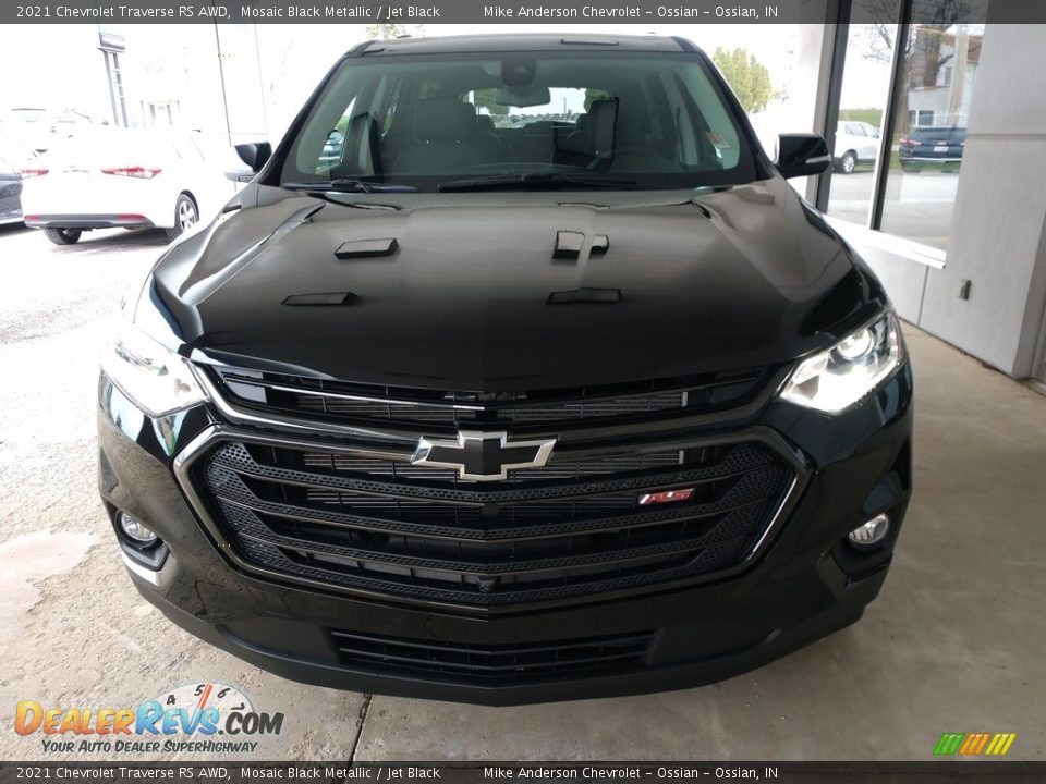 2021 Chevrolet Traverse RS AWD Mosaic Black Metallic / Jet Black Photo #11