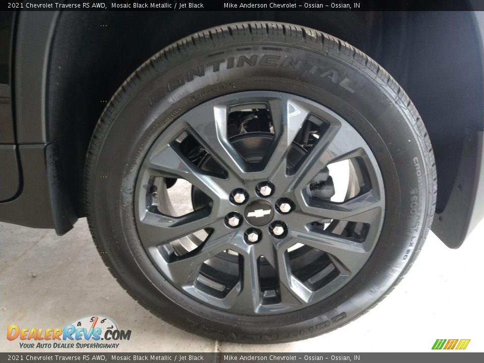 2021 Chevrolet Traverse RS AWD Mosaic Black Metallic / Jet Black Photo #15