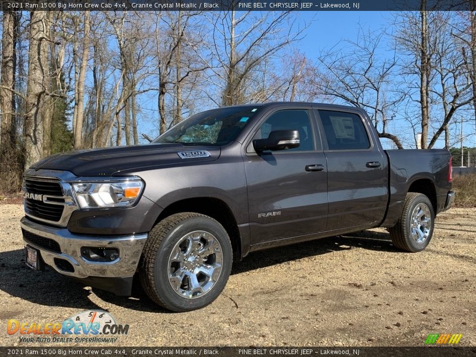 2021 Ram 1500 Big Horn Crew Cab 4x4 Granite Crystal Metallic / Black Photo #1