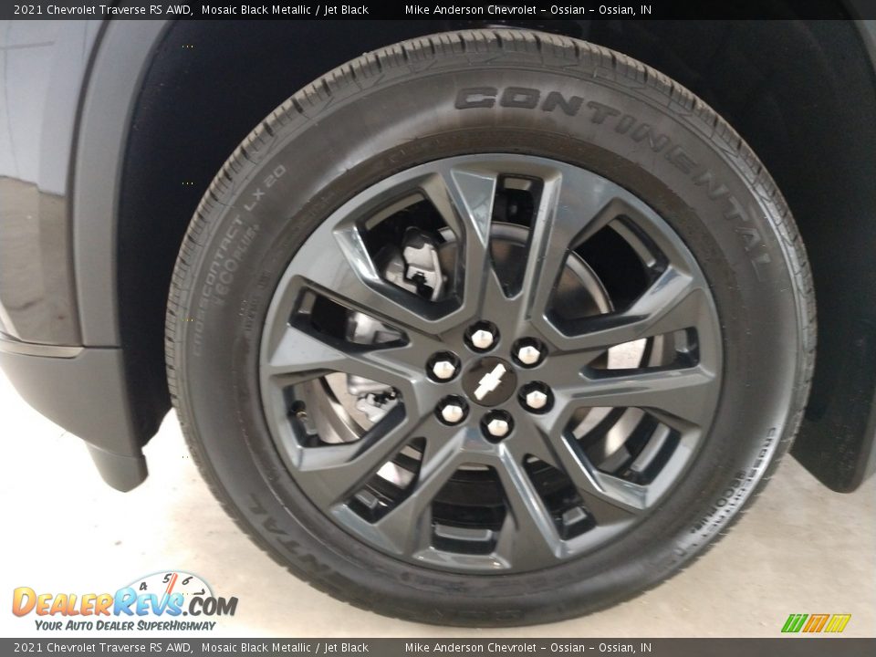 2021 Chevrolet Traverse RS AWD Mosaic Black Metallic / Jet Black Photo #16