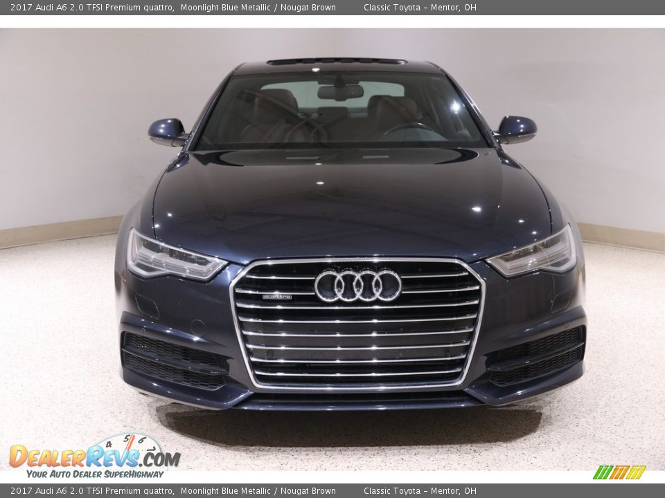 2017 Audi A6 2.0 TFSI Premium quattro Moonlight Blue Metallic / Nougat Brown Photo #2