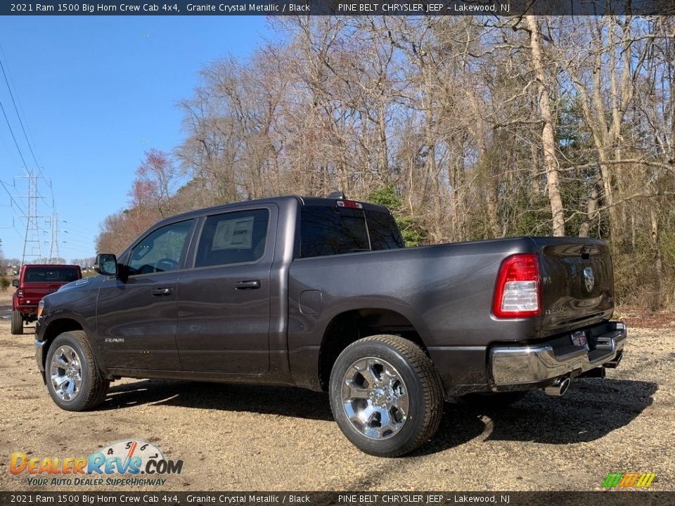 2021 Ram 1500 Big Horn Crew Cab 4x4 Granite Crystal Metallic / Black Photo #6