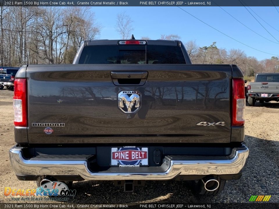 2021 Ram 1500 Big Horn Crew Cab 4x4 Granite Crystal Metallic / Black Photo #7