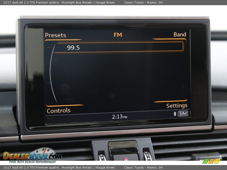 2017 Audi A6 2.0 TFSI Premium quattro Moonlight Blue Metallic / Nougat Brown Photo #13