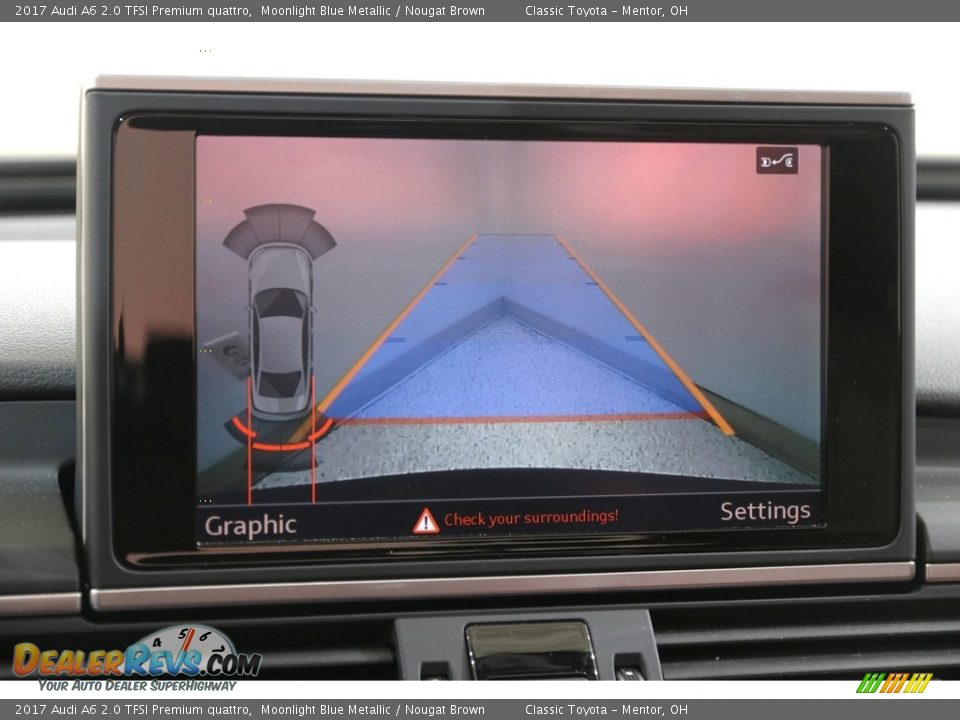 2017 Audi A6 2.0 TFSI Premium quattro Moonlight Blue Metallic / Nougat Brown Photo #14