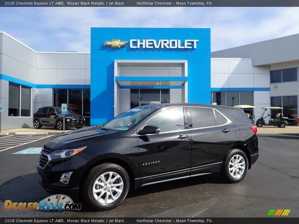 2018 Chevrolet Equinox LT AWD Mosaic Black Metallic / Jet Black Photo #1