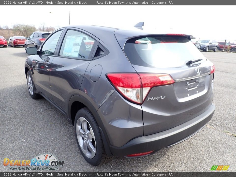 2021 Honda HR-V LX AWD Modern Steel Metallic / Black Photo #2