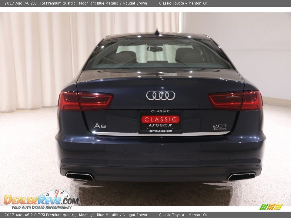 2017 Audi A6 2.0 TFSI Premium quattro Moonlight Blue Metallic / Nougat Brown Photo #21