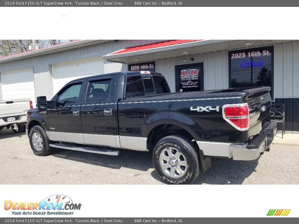 2014 Ford F150 XLT SuperCrew 4x4 Tuxedo Black / Steel Grey Photo #3