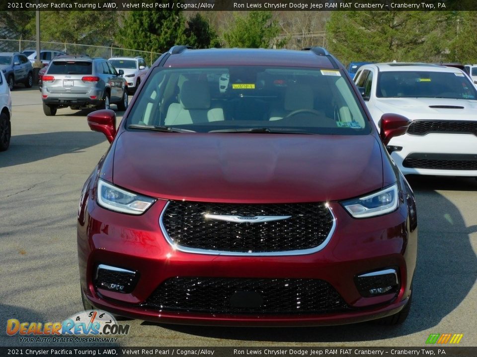 2021 Chrysler Pacifica Touring L AWD Velvet Red Pearl / Cognac/Alloy Photo #2