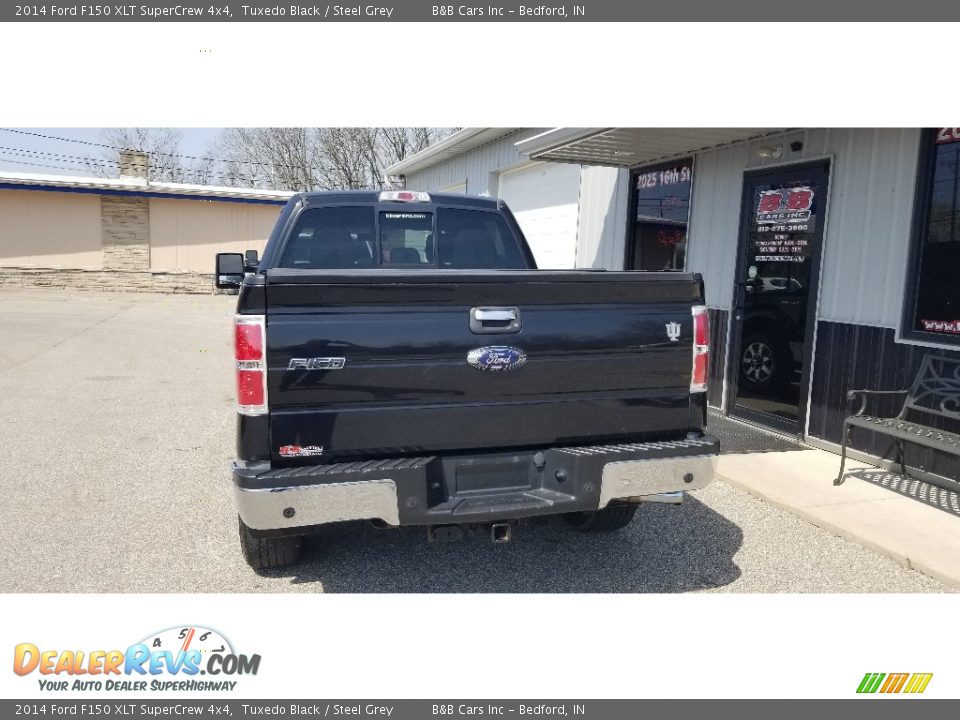 2014 Ford F150 XLT SuperCrew 4x4 Tuxedo Black / Steel Grey Photo #4