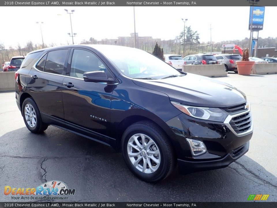 2018 Chevrolet Equinox LT AWD Mosaic Black Metallic / Jet Black Photo #11