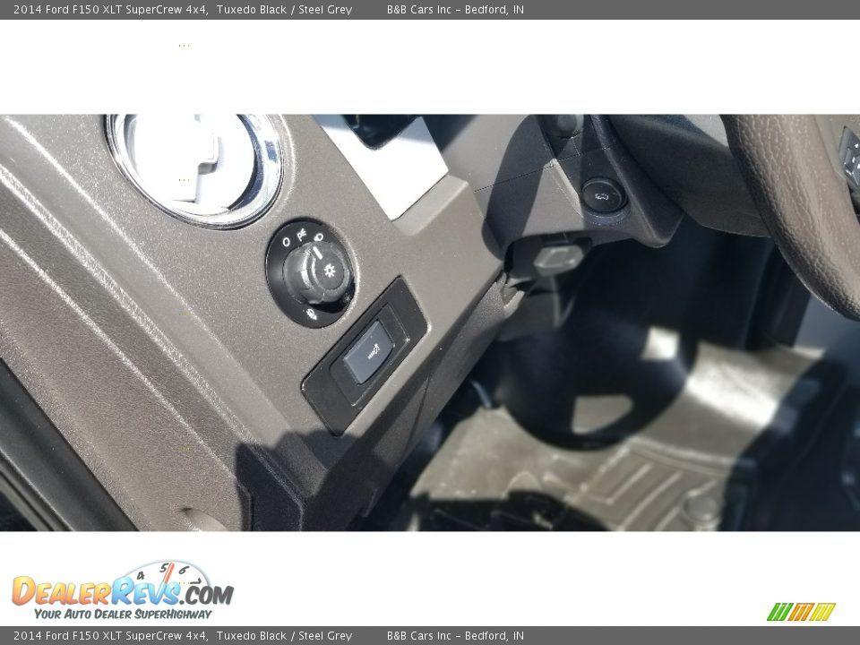 2014 Ford F150 XLT SuperCrew 4x4 Tuxedo Black / Steel Grey Photo #15