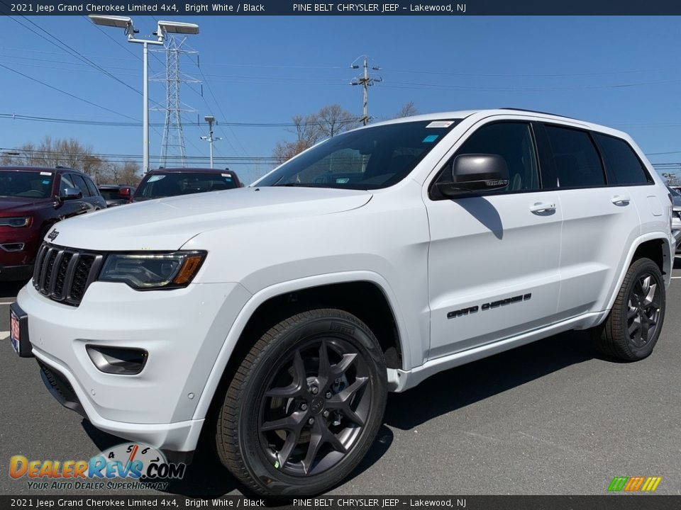 2021 Jeep Grand Cherokee Limited 4x4 Bright White / Black Photo #1