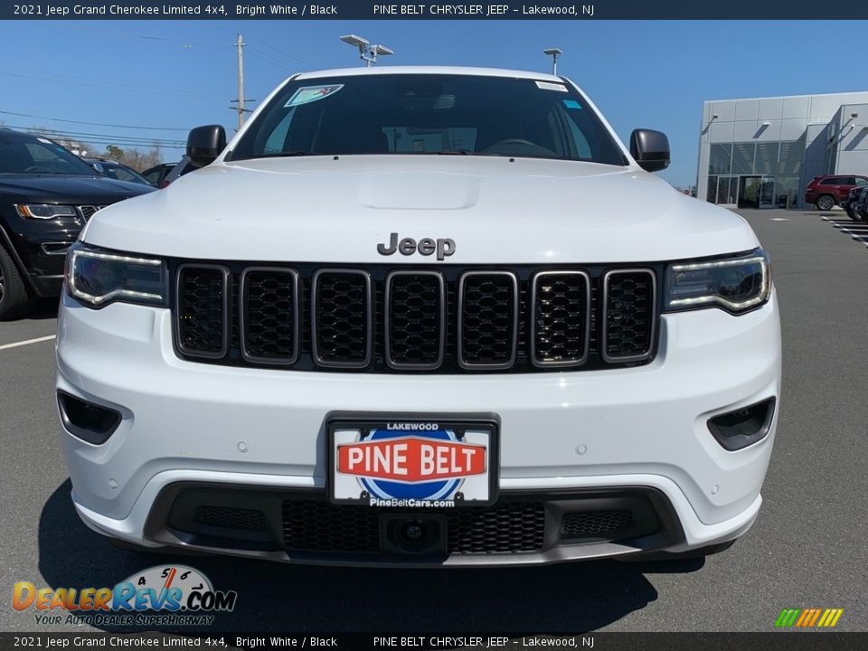 2021 Jeep Grand Cherokee Limited 4x4 Bright White / Black Photo #3