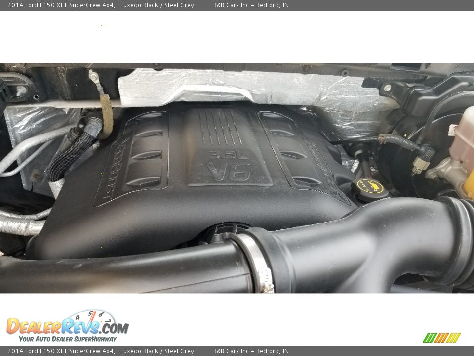 2014 Ford F150 XLT SuperCrew 4x4 Tuxedo Black / Steel Grey Photo #25