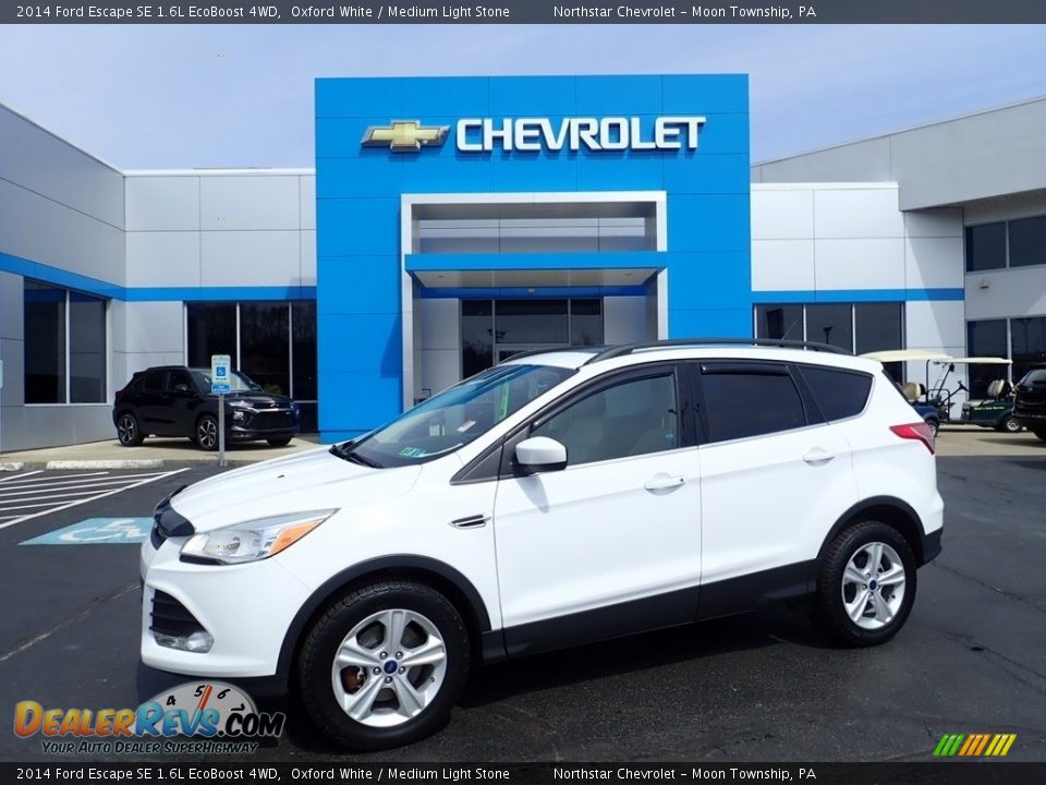 2014 Ford Escape SE 1.6L EcoBoost 4WD Oxford White / Medium Light Stone Photo #1