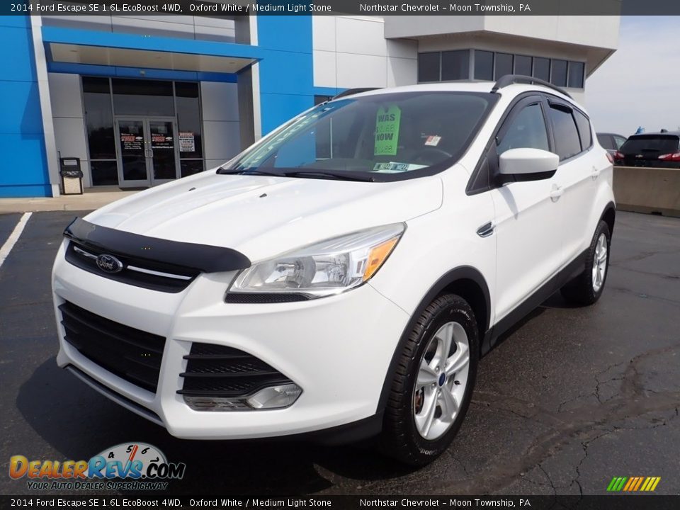 2014 Ford Escape SE 1.6L EcoBoost 4WD Oxford White / Medium Light Stone Photo #2