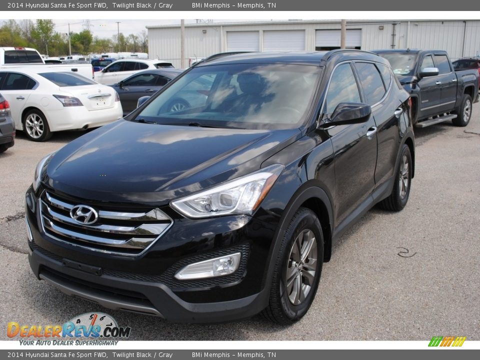 2014 Hyundai Santa Fe Sport FWD Twilight Black / Gray Photo #1