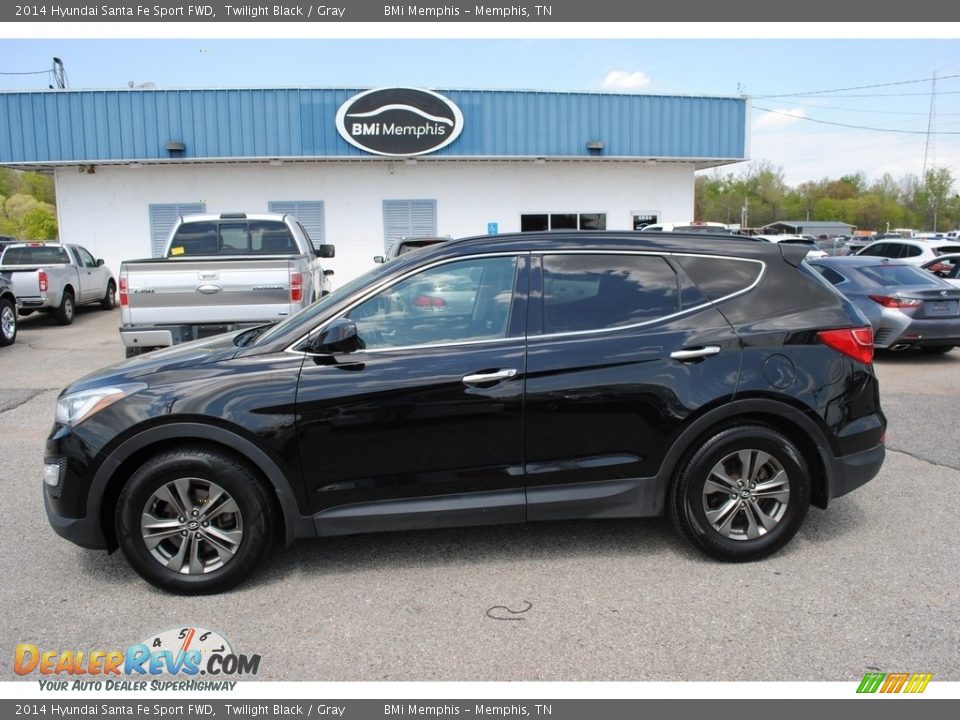 2014 Hyundai Santa Fe Sport FWD Twilight Black / Gray Photo #2