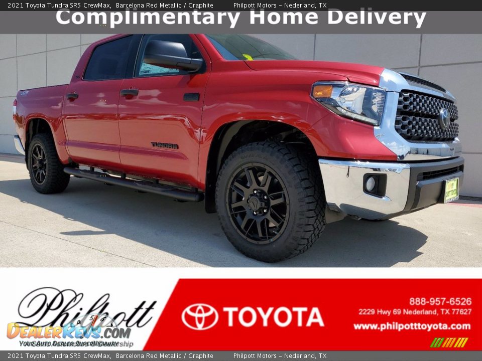 2021 Toyota Tundra SR5 CrewMax Barcelona Red Metallic / Graphite Photo #1